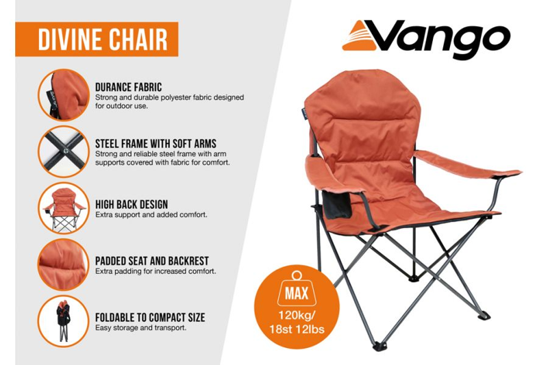 Vango Divine Chair in Brick Dust-1